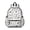 Chihuahua and Dog, variant on Boston Terrier and Sun Gray Pattern Backpack for School, Cute School Bag with Adjustable Shoulder Straps and Padded Back, 13.4"x11"x4.7"