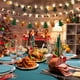 thumbnail image 5 of pstuiky Decoraciones navideñas: banderas, flores, adornos colgantes, diseño de escena, luces, ventana, ambiente, banderas colgantes, árbol de Navidad, pequeños colgantes., 5 of 6