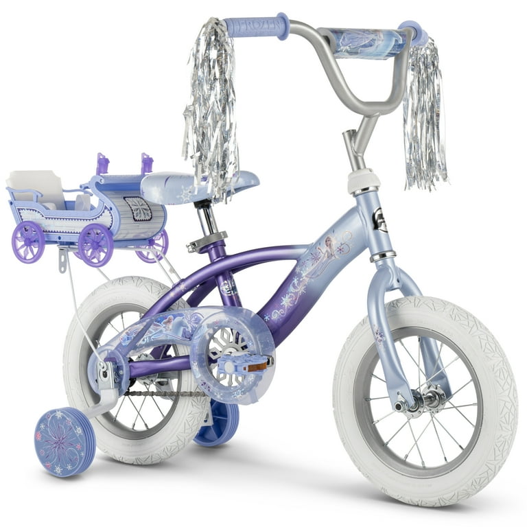Huffy Disney Frozen Kids Bicycle 12in. with Doll Carrier