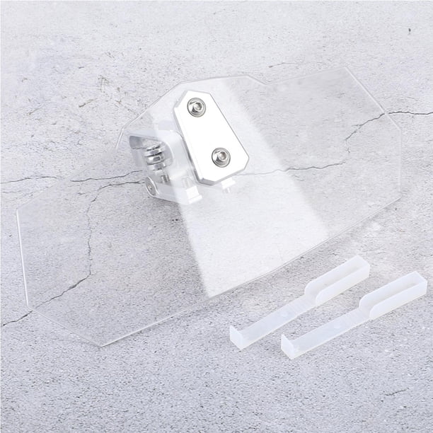 Deflector De Viento De Motocicleta, Kit De Parabrisas De Motocicleta Ajustable Universal Protector Rendimiento Estable Transparente Para Moto
