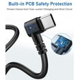 thumbnail image 3 of Dash Cam Power Cord, (15Ft USB Type-C) Premium Thicker Shielded USB C Dashcam Charger Cable for Mirror Camera, 90 Degree Dash Cam Replacement Power Cord & Car Dashcams Power Adapter Wire, 3 of 7