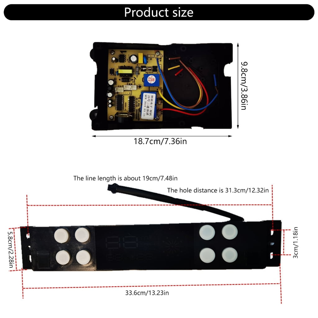 Range Hood Board Replacement Part Circuit Board Mainboard Ventilation Hood Spare Part Suitable for Various Models