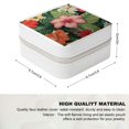 thumbnail image 2 of Chilfamy Flowers Leaves Jewelry Organizer Travel Case for Necklace, Ring, Earring, Gift for Women White, 2 of 5