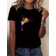 thumbnail image 1 of Vibrant Fairy Graphic T-Shirt for Women - Soft Stretchy 100% Cotton, Round Neck, Casual Sporty Design, Printed Fairy Pattern, Perfect for All Seasons and Occasions Tee For Adult, Men, Women, Teen, Te, 1 of 8