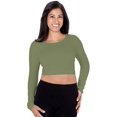 thumbnail image 4 of Skinny Tees Long Sleeve Crop Top 1910, 4 of 4