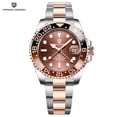 thumbnail image 1 of PAGANI DESIGN Men's Automatic GMT Watches 40mm Two Tone Stainless Steel Waterproof Mechanical Wrist Watch for Men PD1662, 1 of 2