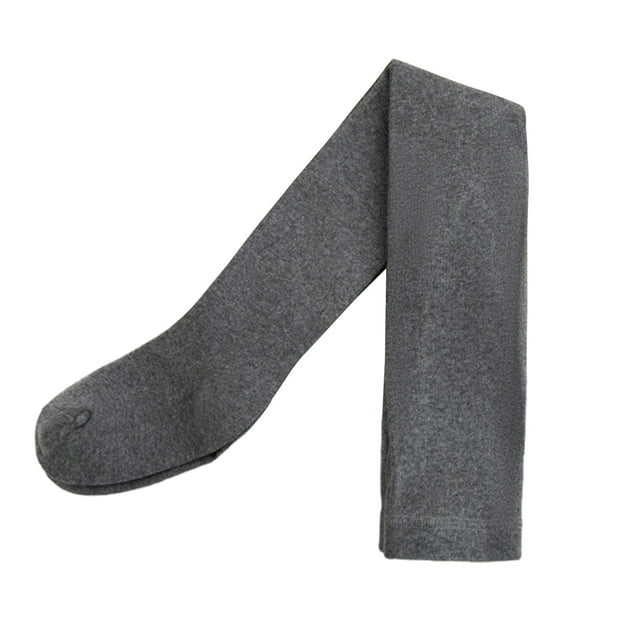 FAIWAD Girls Knee High Thermal Socks Winter Warmth Stretchy Long Socks Kids Basic Solid Color Mid Calf Stocking