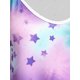 thumbnail image 3 of Tank Top con Estampado de Estrellas y Curva en Talla Extra con Escote Pico Rosegal Camisetas sin mangas de talla grande, 3 of 5
