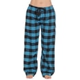 thumbnail image 1 of Pantalones de pijama de franela a cuadros Buffalo para mujer con bolsillos Adepaton CJWUS-4436, 1 of 3