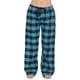 Pantalon de Pyjama en Flanelle à Carreaux de Buffle pour Femmes avec Poches – image 1 sur 3