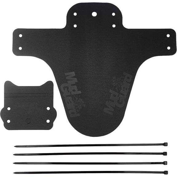 2sets Road Mtb Bike Fender Under Saddle Dry Smart Ass Rear Mudguard Universal Black 220x264x1mm