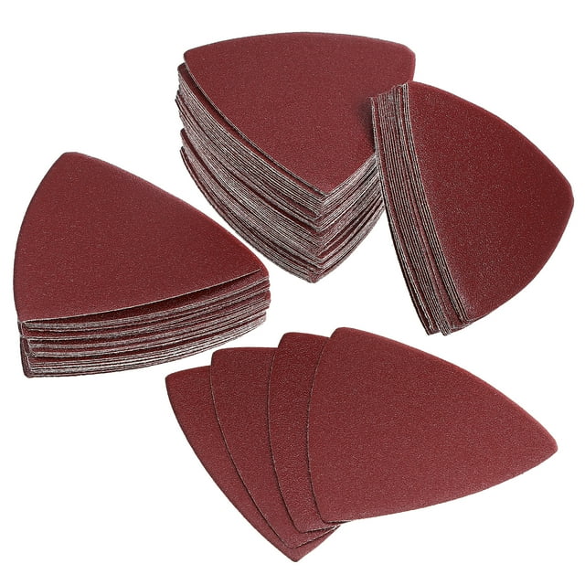 100 Pcs Triangle Sanding Pads Sand Paper Sander Tool Sanding Pads Multi Tool Sanding Pads Oscillating Tool Sanding Pad Sanding Sheets