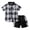 a17-Black, variant on KPOPLK Boys Fall Outfits 2Piece Casual Checkered Short Sleeve Shirt and Short Set Kids Warm Clothes Sset for Kids 4T 5T 6T 7T 8T 9T Size 8-9 Years