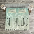 thumbnail image 3 of Ambesonne Lifestyle Quilted Bedspread Set 3 Pcs, Life Words, Queen Size, Multicolor, 3 of 3