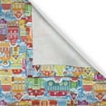 thumbnail image 4 of Ambesonne City Valance Pack of 2, Ornamental Winter Pattern, 42"X18", Multicolor, 4 of 5