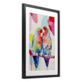 thumbnail image 2 of Stupell Industries Tropical Lovebirds on a Branch Black Framed Print Under Glass, 17 x 23, by Chromatic Storm Studio, 2 of 8