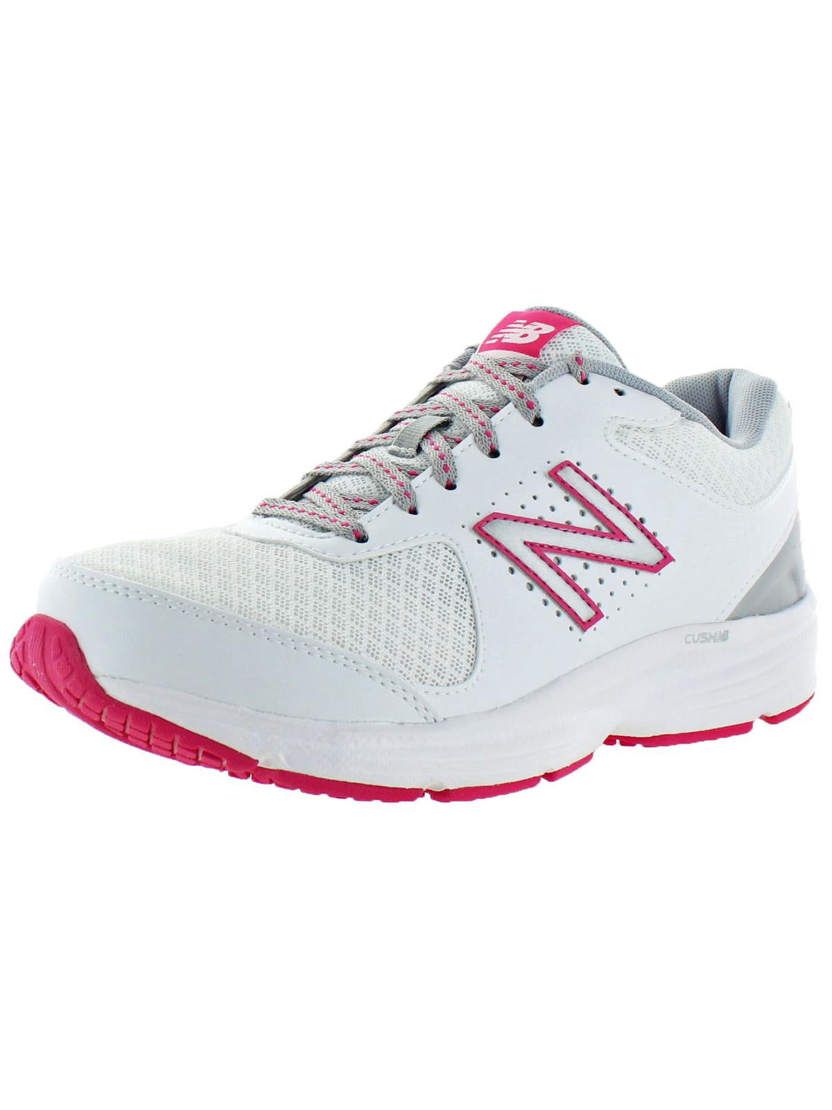 New Balance - New Balance Womens 411 Leather Athletic Walking Shoes White 8 Medium (B,M 