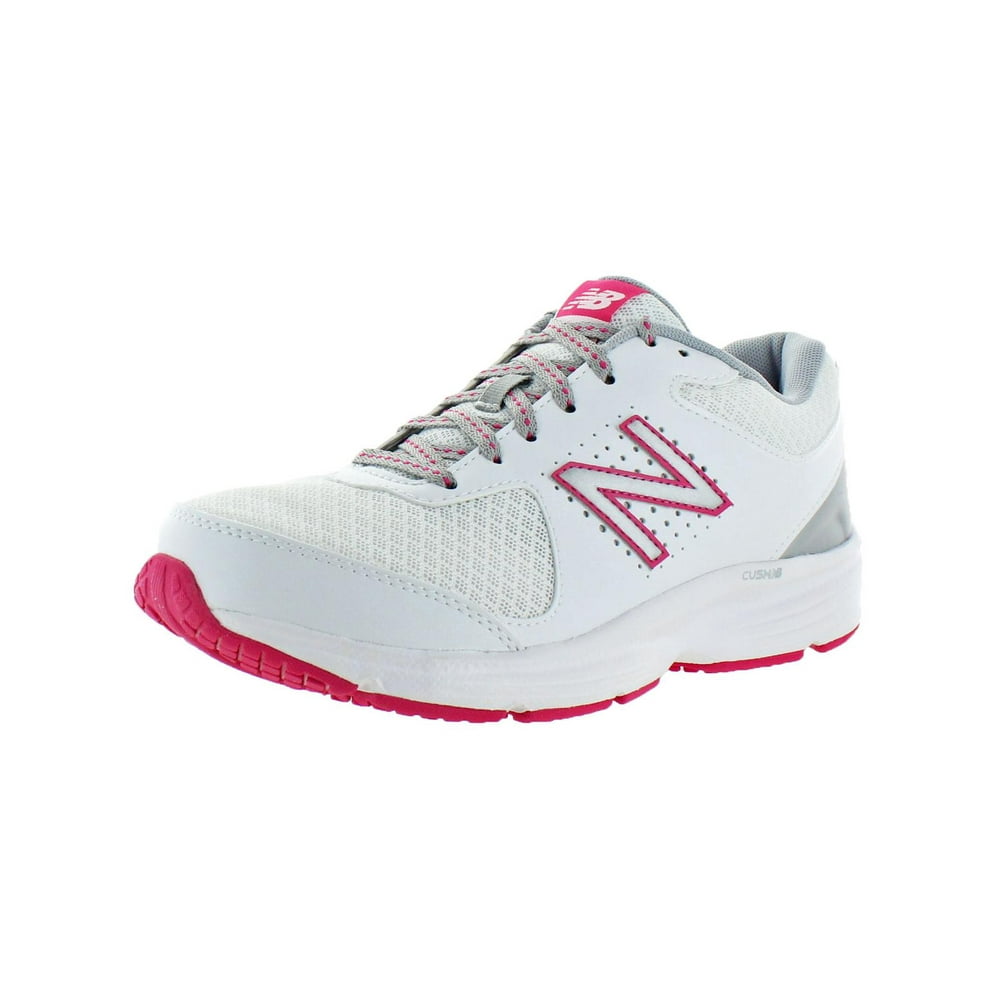 New Balance - New Balance Womens 411 Leather Athletic Walking Shoes White 8 Medium (B,M 