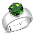 thumbnail image 1 of Women High Polished Stainless Steel Ring with Synthetic in K2 - Size 7, 1 of 1
