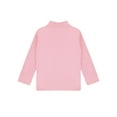 thumbnail image 4 of YUUMIN Kids Boys Girls Turtleneck Thermal Underwear Winter Baselayer Shirts Long Sleeve Solid Sweater Pink 100, 4 of 5