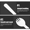 thumbnail image 3 of 100 Pcs Disposable Tableware Housewarming Presents Dessert Spork Spoons Fork and, 3 of 6