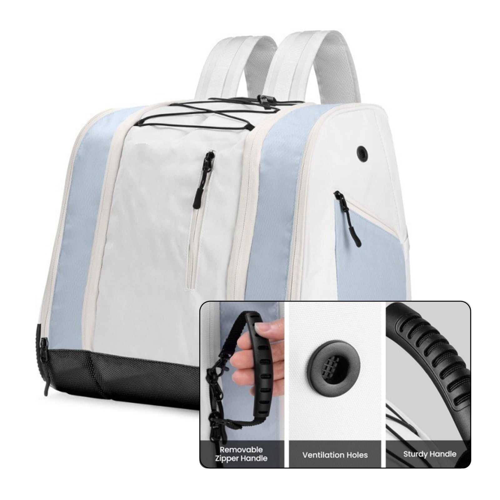 Large Capacity Water Resistant Ski Skate Shoe Bag For Outdoor Sports Enthusiasts Multiple Compartments Organiser