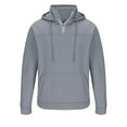 thumbnail image 2 of APEXFWDT Men's Quarter Zip Up Pullover Hoodie Regular Fit Mock Neck Long Sleeve Sweatshirts Casual Solid Hooded Sweatshirt Tops, 2 of 5