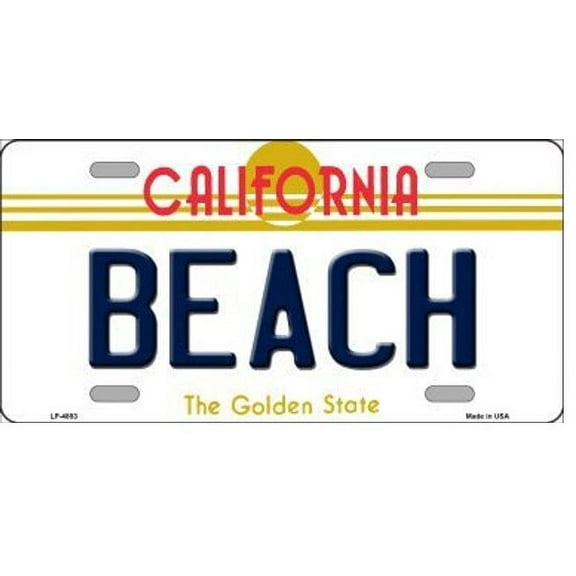 California Novelty Beach License Plate