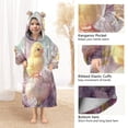 thumbnail image 4 of BZSMCE Wearable Blanket Hoodie Fashion Chick on Easter Egg Home Wear, 4 of 7