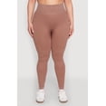 thumbnail image 3 of Women's Plus Size Daisy Compression Rib Acid Wash Leggings, 3 of 4