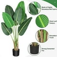 thumbnail image 2 of 2024 New 1pc Artificial Tree Bird of Paradise Artificial Plant Faux Plant, Palm Tree Artificial Banana Leaf Fake Plants with Pot, for Home Decor, Indoor, Living Room, Office, Outdoor Decor, Housewarmi, 2 of 7
