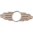 thumbnail image 2 of 18"W x 9"H x 5"IW x 8 1/2"IH x 1/4"T Elizabeth Wood Fretwork Pierced Ceiling Medallion, Cherry, 2 of 3
