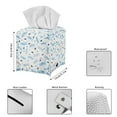 thumbnail image 5 of ZUXONGSY Dragonfly Square Tissue Box Covers 2 Packs PU Leather Household Tissue Holder Fashion Tissue Box Decorative Holder Organizer Facial Tissue Case Gifts to Friends Family, 5 of 7