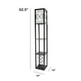 thumbnail image 3 of Creekwood Home 62.5" Vino Wine Rack and Storage Floor Lamp, with Stemware Holder, Black, 3 of 6