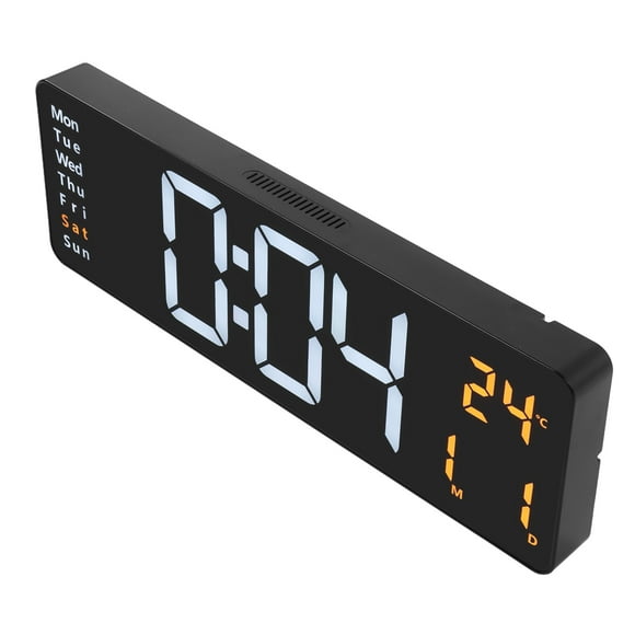 Digital Clock, Wall Electric Clock Adjustable Brightness Countdown Function For Bedroom