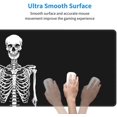 thumbnail image 5 of Goth Skeleton Gaming Mouse Pad XL Large Extended Desk Mat Computer Non Slip Rock and Roll Skull Desk Pad for Home Office 31.5 X 11.8 in, Black, 5 of 6