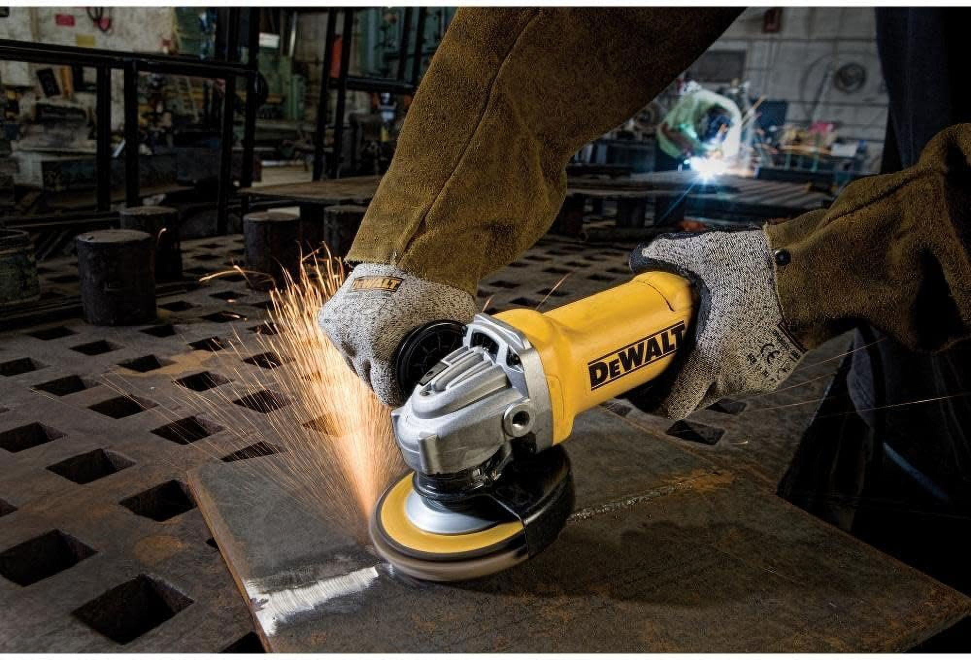 DEWALT Small Angle Grinder 4-1/2 In 11 Amp - 1 Speed - Yellow