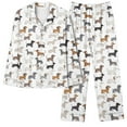 thumbnail image 7 of Roncen Womens Pajama Set, Soft Long Sleeve Pajamas & Long Pants with Pockets, Warm Button-up Sleepwear Lounge Pjs, 7 of 7