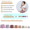 thumbnail image 4 of Juego de juguetes para bebés con tazas apilables, para niños de 1, 2 y 3 años, 8 colores, 4 of 4