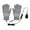 Gray, variant on Winter Waterproof Ski Snow Warm Gloves for Women Men Winter Gloves Heated And Warm Gloves All Finger Adjustable Temperature Heating Gloves Removable And Washable Christmas Gift
