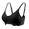 thumbnail image 7 of Sports Bra for Women Full-Coverage Bra Feature V-Neck Soft Bra Style W-791 Black L, 7 of 7