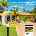 thumbnail image 3 of Smart Bird Feeder with Camera, AI Identify Bird Breed, Solar-Powered WiFi FHD 2K Live Camera, Auto Capture Backyard Garden Bird Watching, IP65,Motion Detection, Cloud and SD Card Storage, 3 of 14
