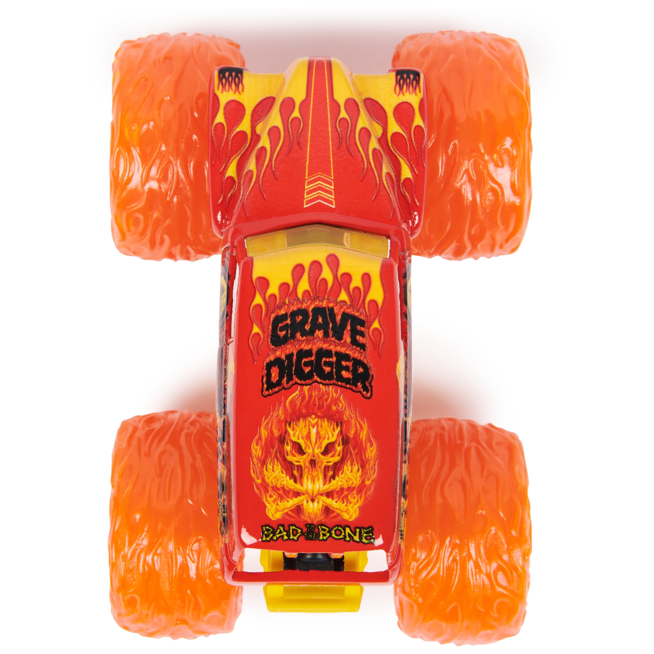 Monster Jam Official Fire and Grave Digger and El Toro Loco Die-Cast Monster Trucks