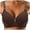 Coffee, variant on Large Size Thin Wireless Pure Bra Side Reduction Boneless Seamless Underwear For Middle And Elderly People Womens Bras Pack