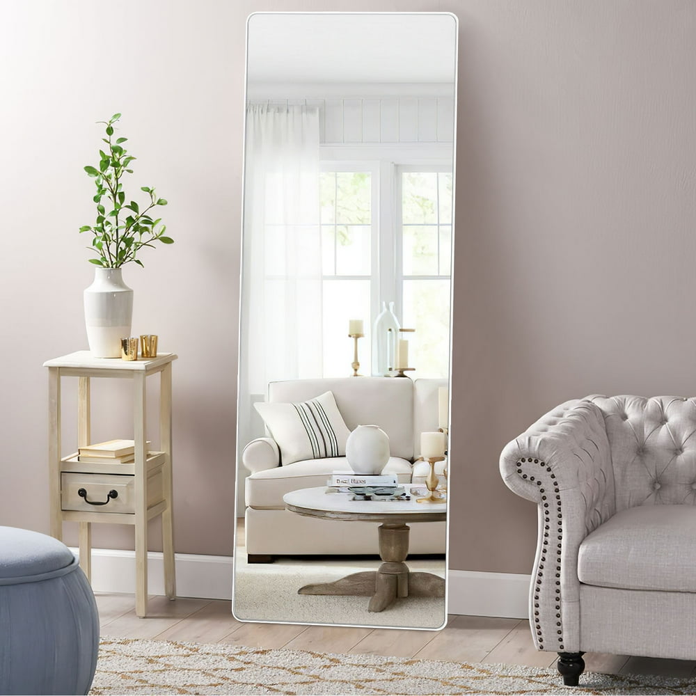 NeuType Full Length Mirror with Standing Holder Floor Mirror Large Wall