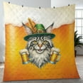 thumbnail image 4 of Best Maine Coon Dad Proud Beer Lover Happy Oktoberfest Quilt Blanket Cat Lover Kitten Owner Gifts Cozy Comforter Throw Blanket - 02016, 4 of 5
