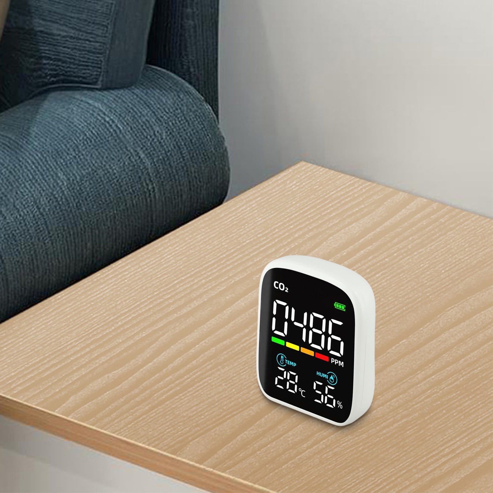 Portable WIFI Air Quality Monitor Carbon Dioxide Detector NDIR Infrared Carbon Dioxide Sensor Air Quality Monitor Temperature