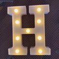 thumbnail image 1 of LED Marquee Letter Lights Sign, Light Up Alphabet Letter for Home Party Wedding Decoration H, 1 of 5