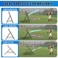 thumbnail image 5 of 7x4 FT Volleyball Rebounder Net，Ultimate Training Equipment for Volleyball & Lacrosse，Enhanced Bouncing System for Volleying, Bumping, Spiking Drills，Multiple Adjustable Rebound Angles(Black）, 5 of 11