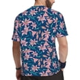 thumbnail image 2 of Rocae Lilies Flowers for Men's Mesh Quick-Dry Short Sleeve Workout T-Shirt,Mens Crew Neck Tee Lightweight Soft Classic T Shirts Medium, 2 of 9
